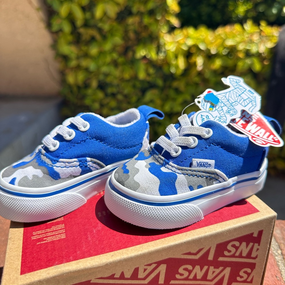 Baby Vans  Blue Camo Sneakers